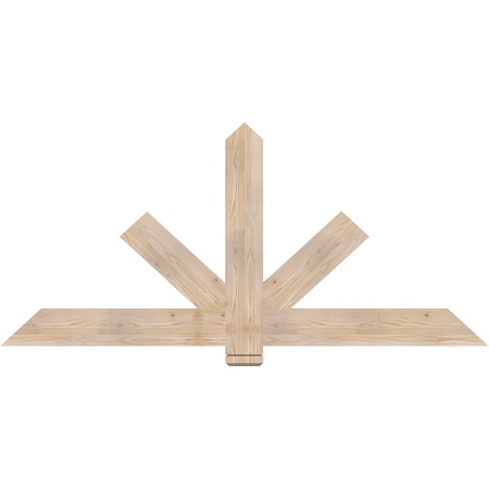 Ekena Millwork Kennewick Smooth Timber Gable Bracket, Douglas Fir, 72"W x 33"H x 1 1/2"D x 5 1/2"F, 11/12 Pitch GBW072X33X0206KEN00SDF